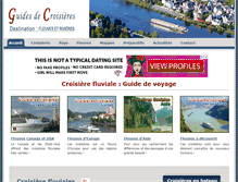 Tablet Screenshot of croisiere-fluviale.ca